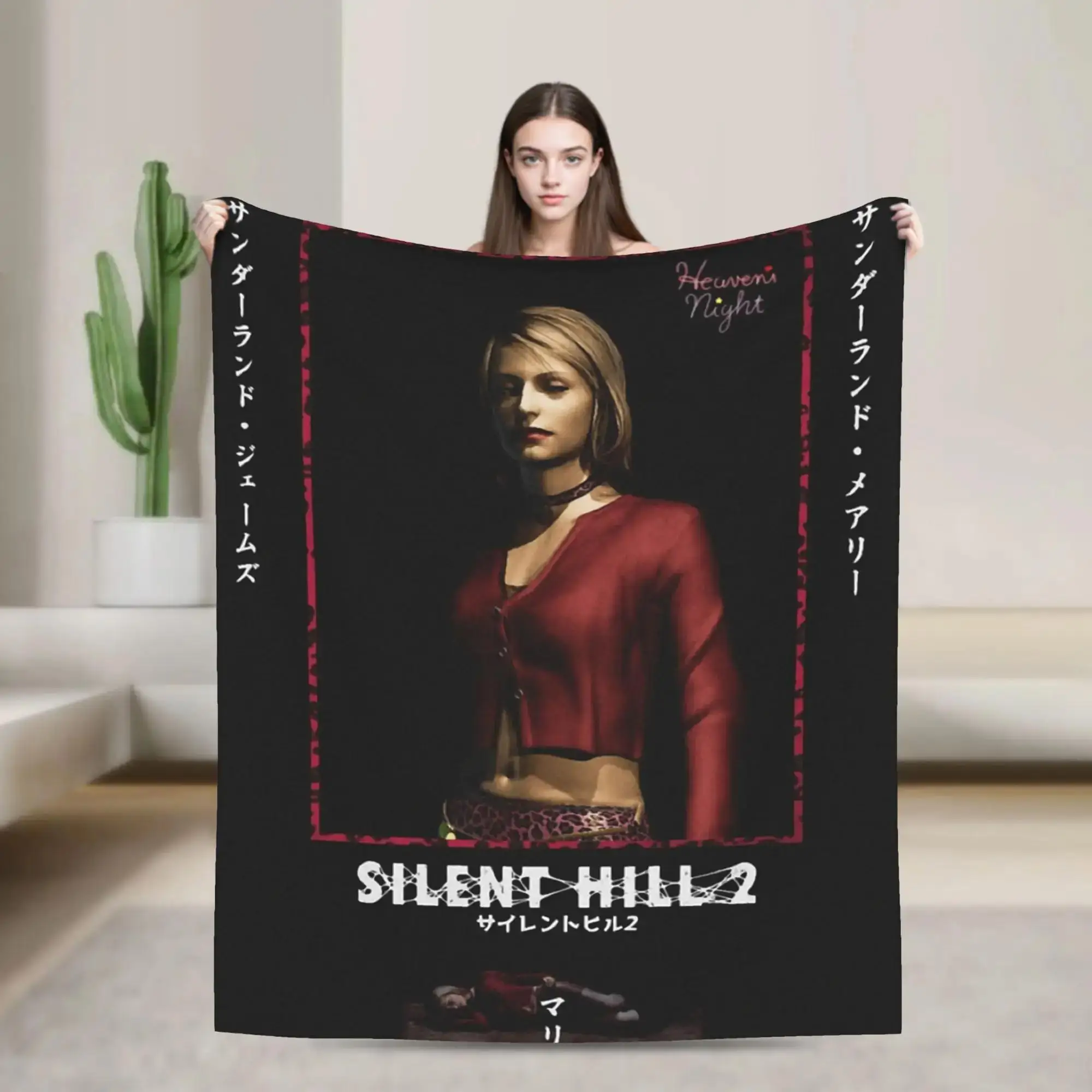 

Фланелевый плед с тематикой игры Silent Hill, мягкий и теплый, для дивана, кресла, кровати, дорожный плед, качественное покрывало на заказ, подарок