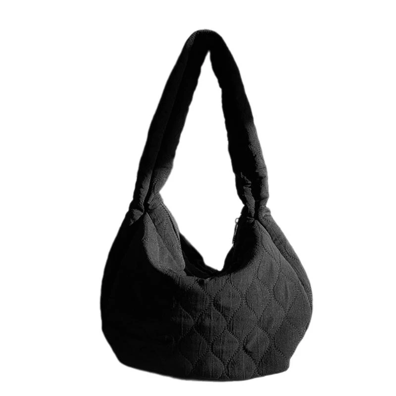 

2024 NEW Nylon Dumpling Bag for Women Girl Large Capacity Quilted Shoulder Bag Fashion Trendy Bag Versatile Shopping Bag