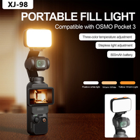 800mAh Portable Fill Light XJ-98 Compatible With OSMO Pocket 3 Mini Rechargeable Selfie Light For Video conference