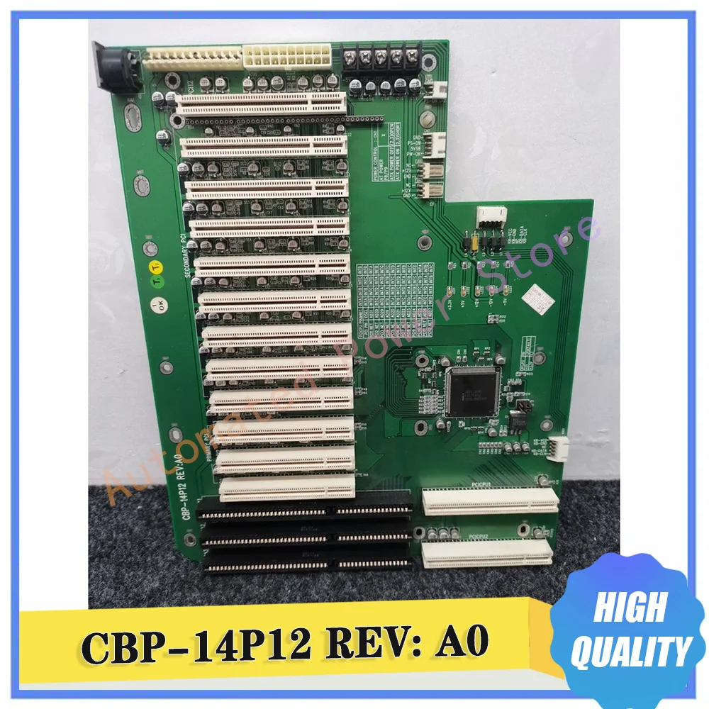 CBP-14P12 REV: A0 Industrial Control Computer Motherboard 12 x PCI Slots Green PCB Board