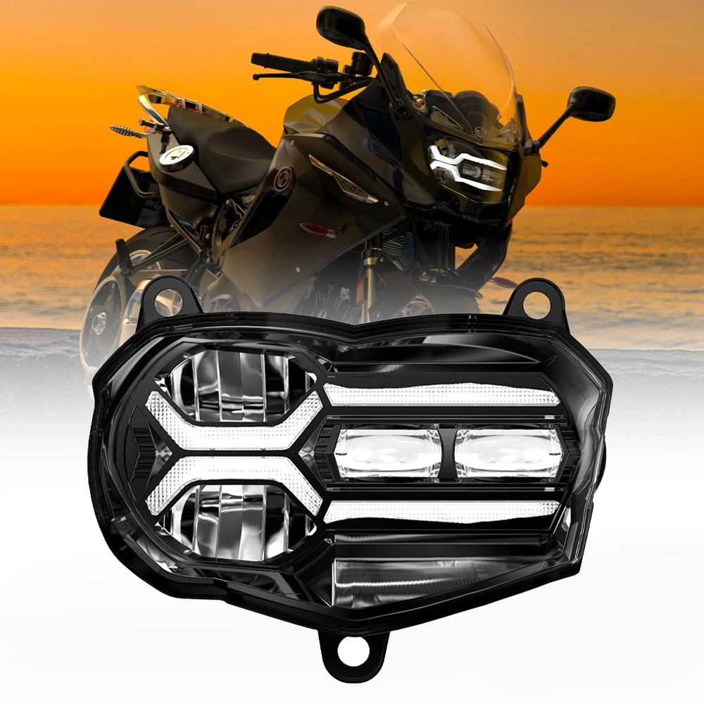 E24-R113 goedgekeurde F800 LED koplamp voor motorfietsen, grootlicht/dimlicht, voor BMW F800st 2006-2012 K71 F800ST S GT