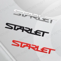 Metal Alloy For Starlet Glanza EP91 P7 P8 P9 Logo Car Trunk Fender Sticker Decoration Emblem Badge Accessories