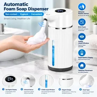 2026 New Upgrade Automatic Soap Dispenser Touchless Foaming SoapIntelligent Electric Foaming Machine Wall-mounted
