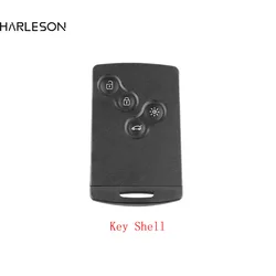 Key Shell 4 Buttons For Renault Laguna Koleos Clio  Megane Fob Remote Smart Card Key Case WIth Insert Small Key Blade