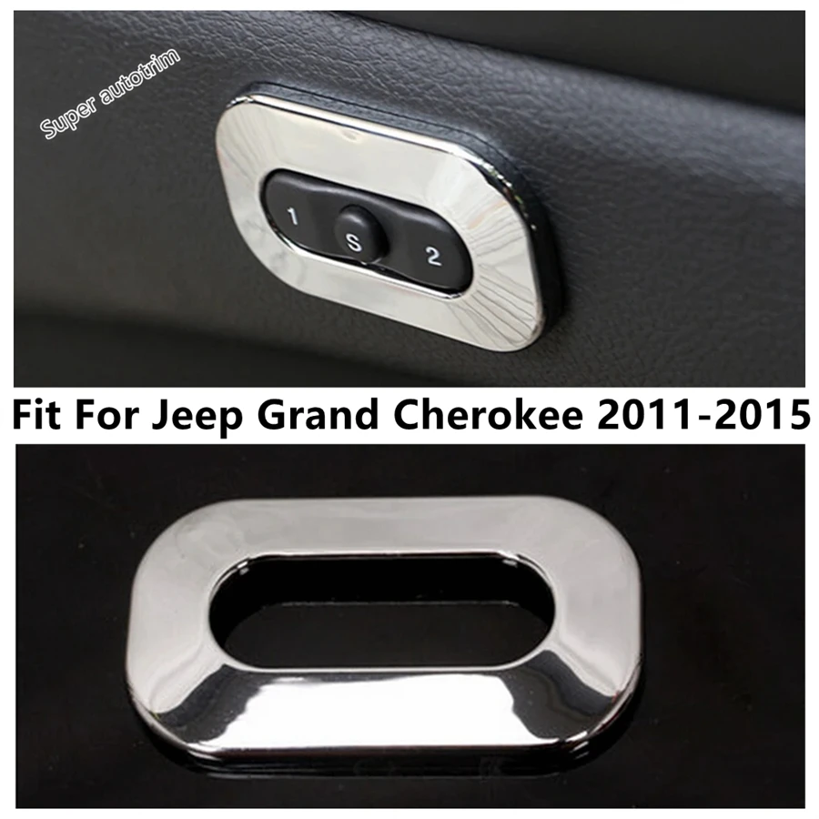 

Seat Adjustment Button Switch Frame Panel Cover Trim For Jeep Grand Cherokee 2011 2012 2013 2014 2015 ABS Accessories Interior