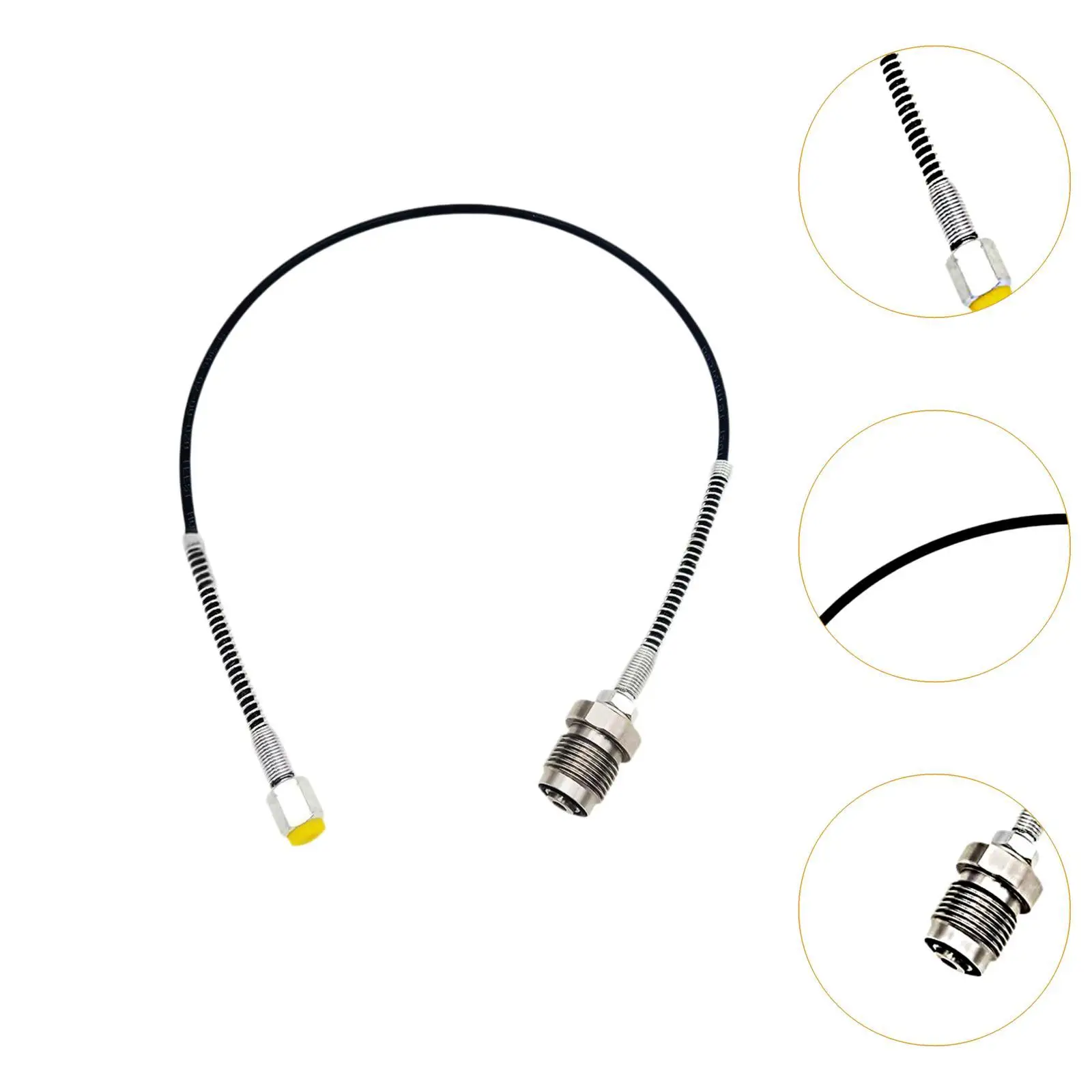 Coiled Pneumatic Tube with Mixed Threads G5 8 to G1 8 Scuba Tank Adapter 60cm for Dry Suit Inflator Systems view 3
