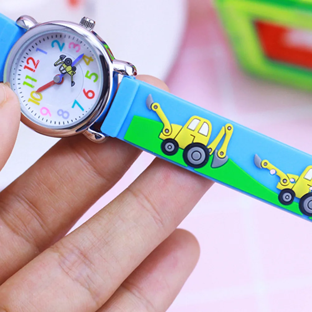 

Lovely Cartoon Children Watch Durable 3D Kids Wristwatch Birthday Gift Adjustable Strap Cartoon Children Watch