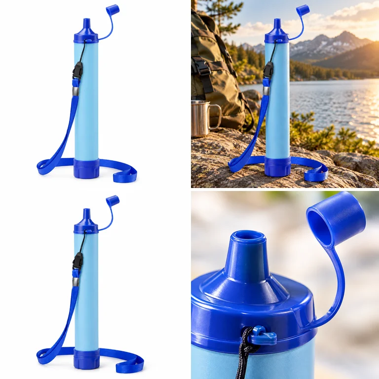 Outdoor Mini Water Filter Straw Camping Purification Portable Hiking Water Purifier for Survival or Emergency Supplies gallery 3