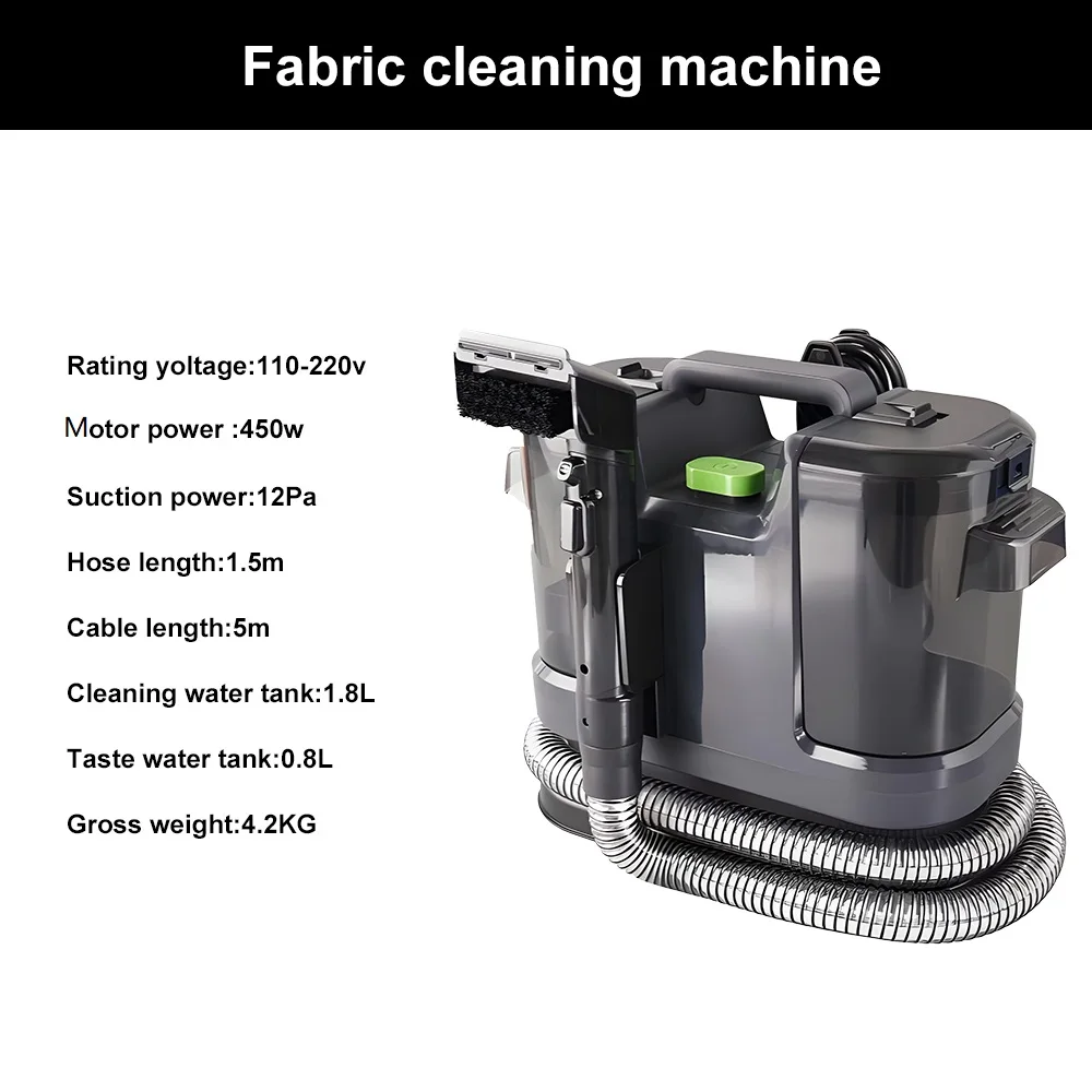 Tungfull All-in-One Huishoudelijke Tapijt- en Gordijnstofzuiger Multifunctionele Textielreinigingsmachine Bankstofzuiger Wasmachine