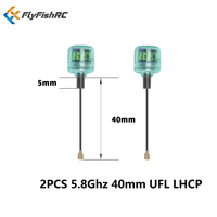 2PCS FlyFishRC Osprey 5.8Ghz 40mm Ipex UFL LHCP Stubby Antenna Compatible Caddx VISTA Polar Nebula Digital HD FPV System