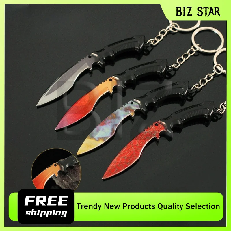 10cm/3.93in GO Gra Mini Nepal Brelok Gadżety Sztylet Metalowy Model Broni Leśny Las Wisiorek Nóż do Otwierania Pudełek Zabawka dla Chłopca Prezenty