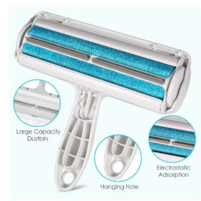 

Pet Hair Remover Roller - Dog & Cat Fur Remover with Self-Cleaning Base - Efficient Animal Hair Removal Tool - Perfect for Furni