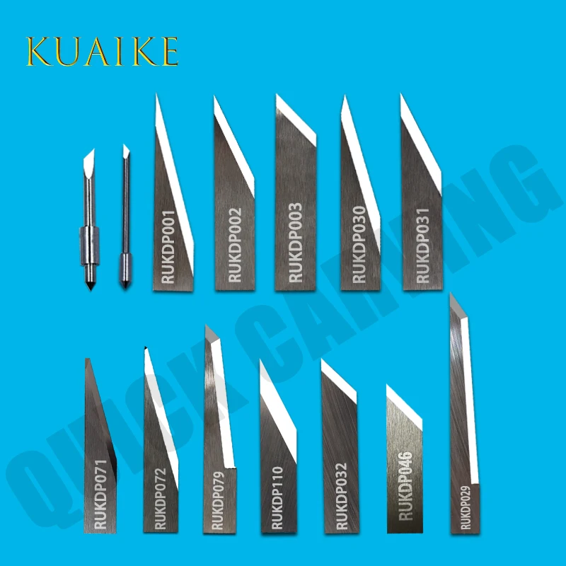 10PCS Standard RUK Cutter Cnc Automatic Flatted Digital Oscillating Blade Vibrating Knife RUKDP001 RUKDP002 RUKDP046 RUKDP072