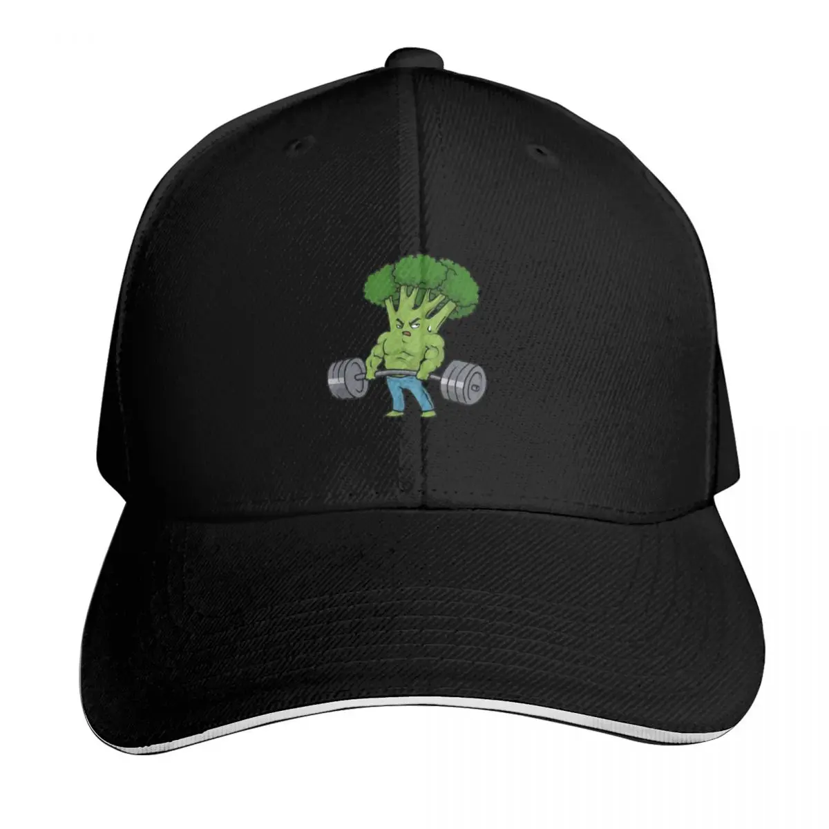 Broccoli lifting deadlift Baseball Cap Streetwear Hip Hop Trendy Vintage Retro Embroidered Lightweight Packable