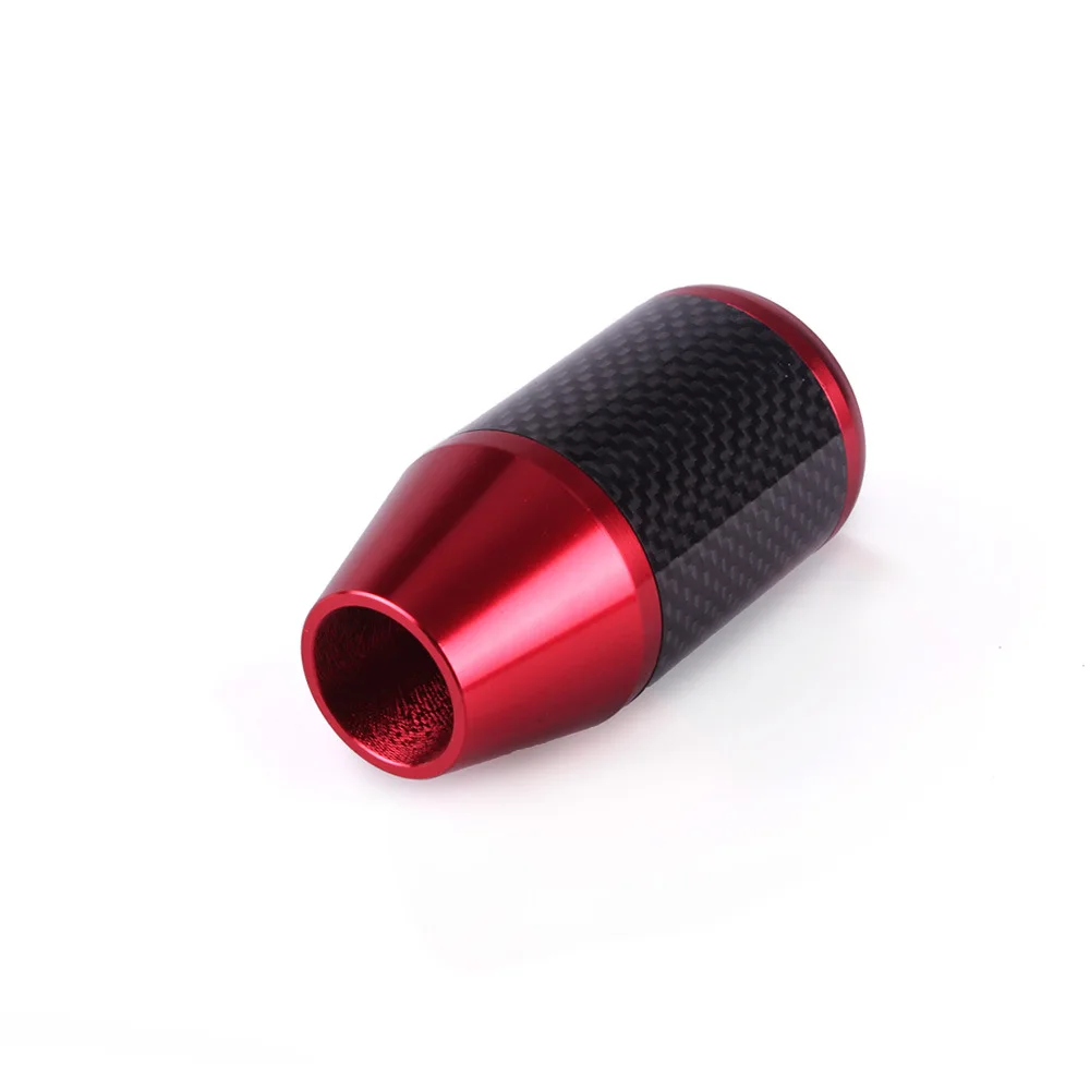 

5 6 Speed Car Real Carbon Fiber Gear Shift Knob Manual Transmission Shifter Lever Knob M8x1.25 M10x1.25 M10x1.5