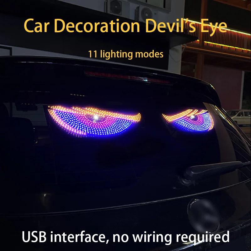 

Fun decorative lights for car rear windows Devil's Eye LED Light Truck night driving warning light Car Atmosphere lights