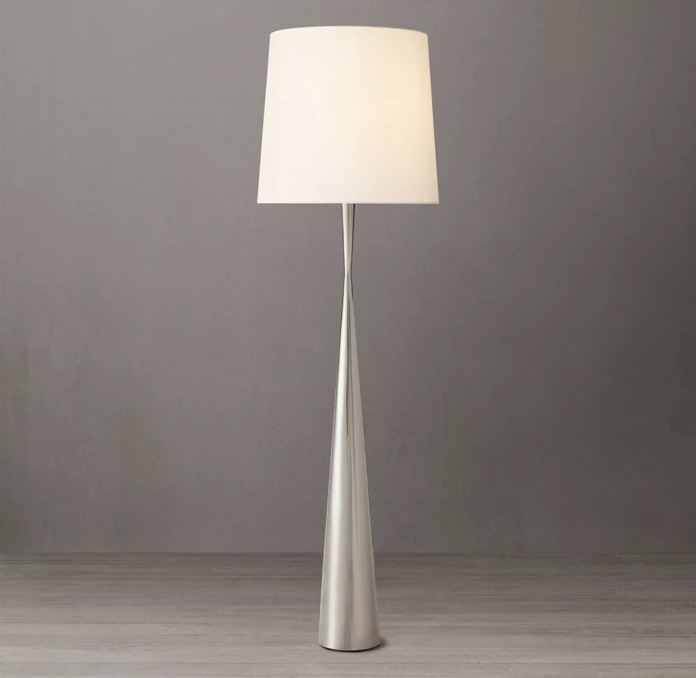 Vintage Floor Lamp Ivory Linen Floor Light Living Room Hotel Sofa Home Decoration Lamp Bedside Retro Noemi Shaded Floor Lamp