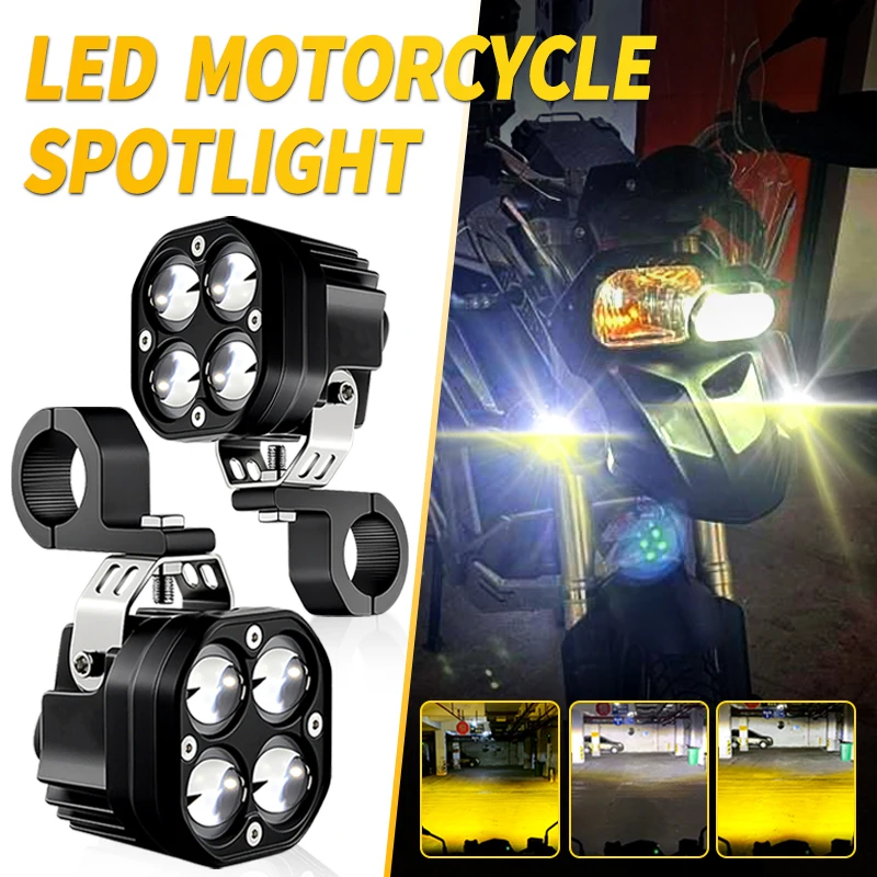 

80 Вт мотоциклетная фара, противотуманная фара, светодиодная вспомогательная фара дальнего света, прожектор для BMW F650GS F700GS F800GS 1200HGS F650/F700