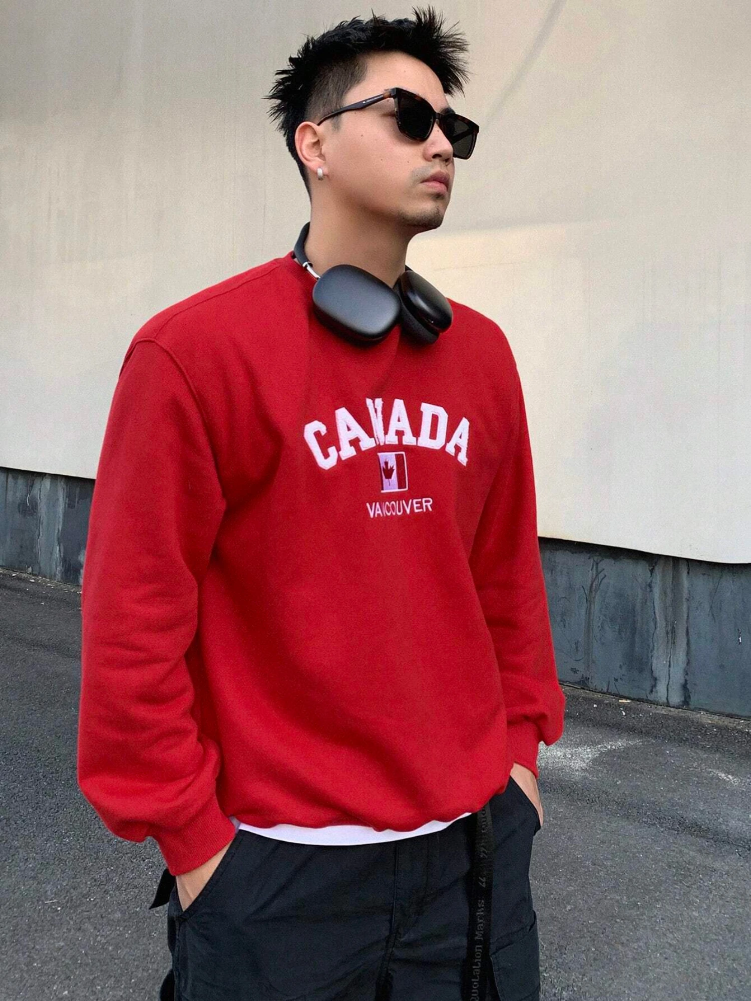 Street Fashion Canada - Sudadera de cuello redondo para hombre,