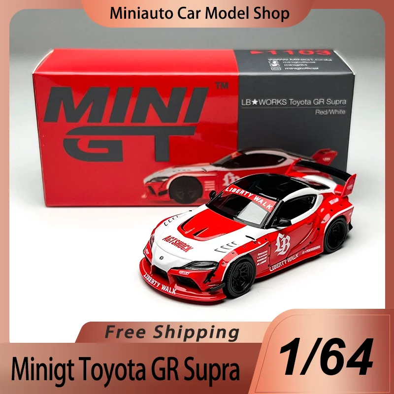 

New In Stock Minigt 1:64 Toyota Gr Supra Alloy Die-Casting Car Model Lb Works 1103 Toyota Gr Supra Sports Car Model Toys Gift