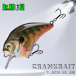 Dr.Holife 1PCS Square Bill Crankbait 7.5CM 15.3G Artificial Bait Hard Plastic Seabass Fishing Lure Saltwater Floating Tackle
