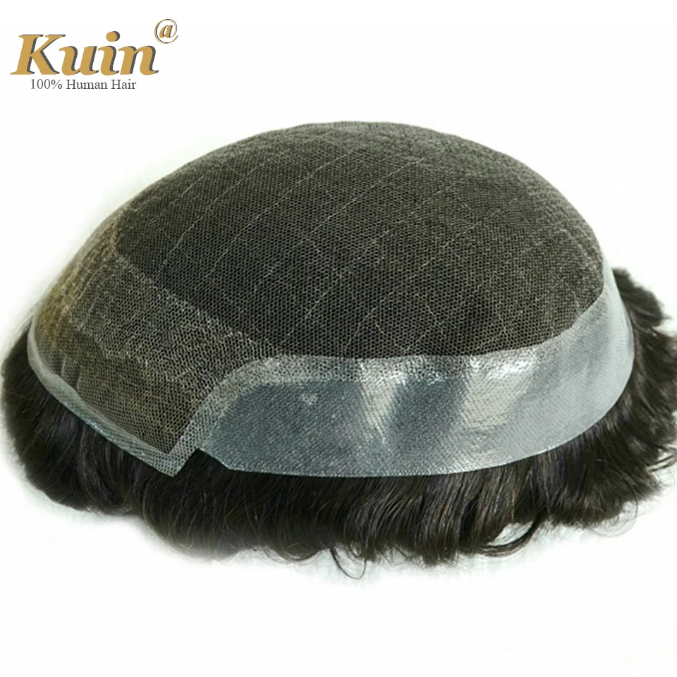 

OCT Toupee For Men Natural Hairline Men Toupee Lace Front With Pu Male Hair Prosthesis Indian Human Hair System Unit Male Wigs