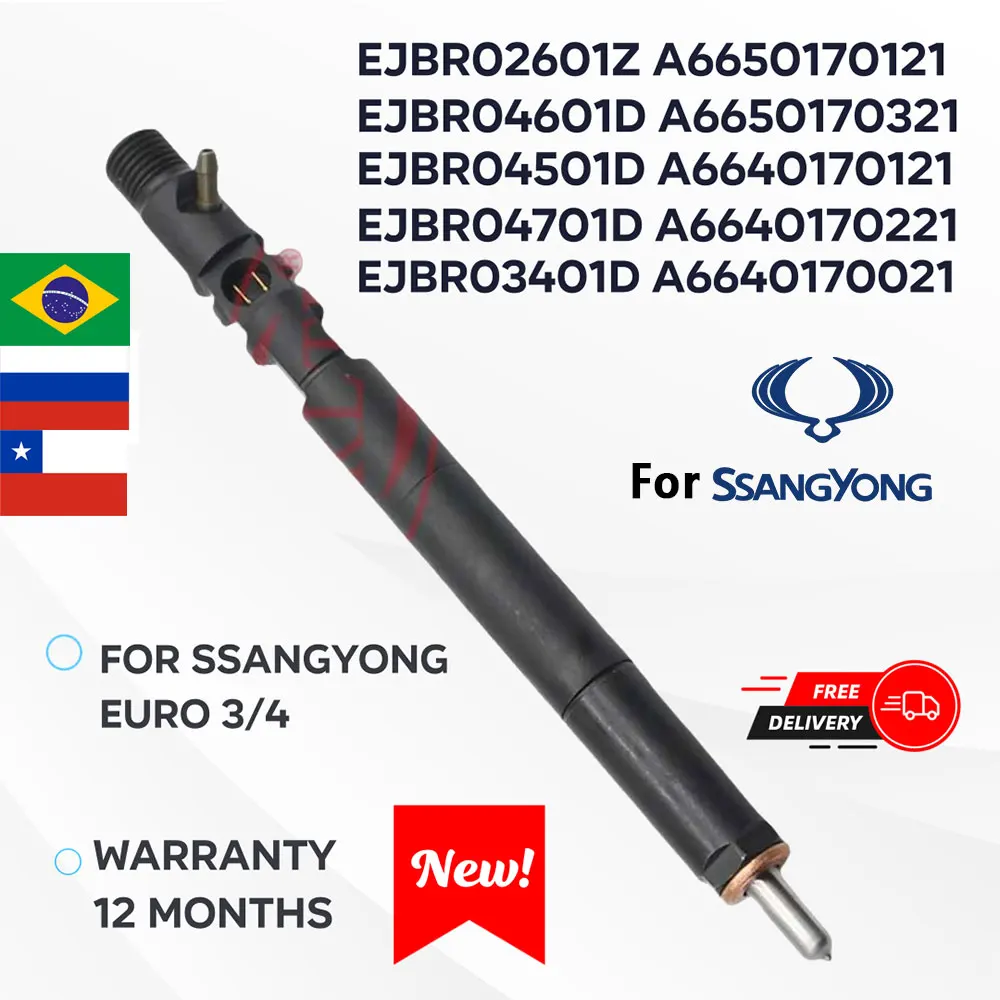 

Fuel Injector Diesel Nozzle EJBR04501D, EJBR03401D,EJBR04601D, EJBR02601Z ,EJBR04701D EJBR04401D for DeIphi SSANGYONG Euro 3/4
