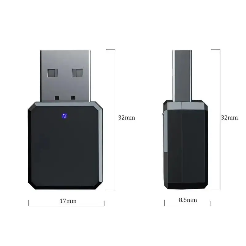 1PCS Bluetooth 5.0 Car Kit Wireless Music 3.5Mm Aux Usb Power Audio Receiver Adapter Auto Bluetooth Stereo for Car Radio Mp3