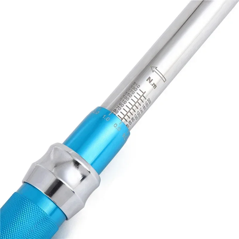 Torque Wrench Interchangeable Head 2-210Nm 9*12mm 14*18mm Square Drive Accuracy 4% Car Repair Maintanence Spanner