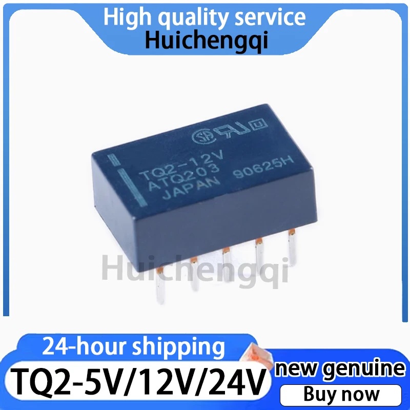 2 قطعة الأصلي حقيقية إشارة التتابع TQ2-5V 12 فولت 24 فولت اثنين مفتوحة اثنين مغلقة 1A 10 دبوس
