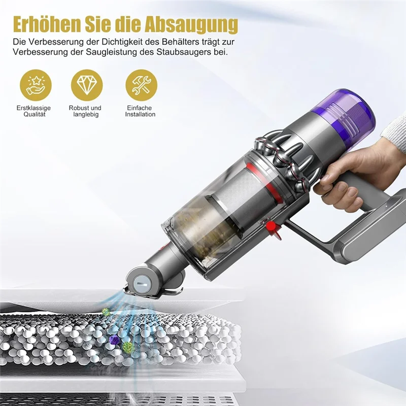 غطاء حاوية الغبار A24P لملحقات المكنسة الكهربائية دايسون V10 V11 V15 SV12 SV14 SV15 SV22 ، ملحقات استبدال الحاويات