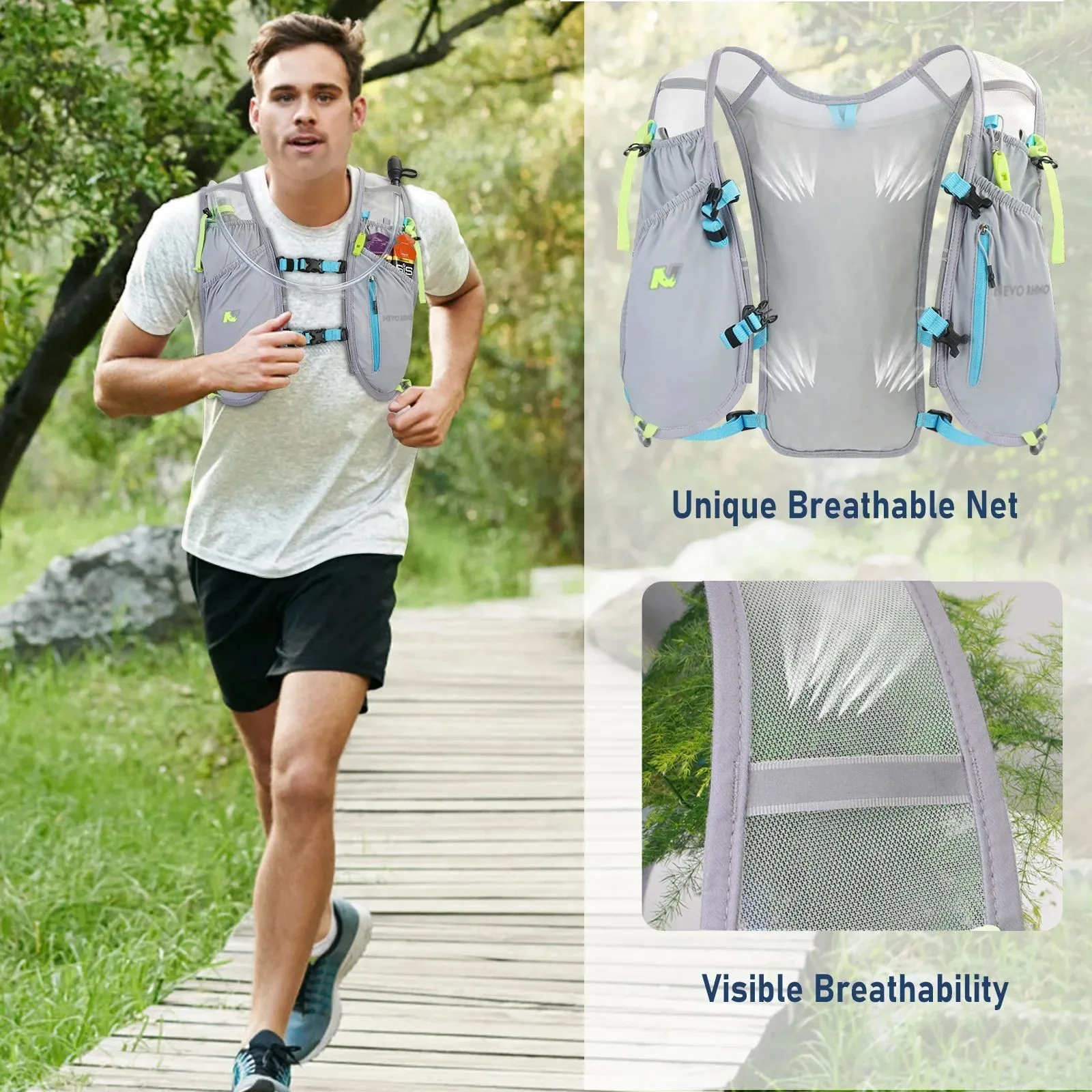 

Nevo Rhino Marathon Outdoor Cross Country Running Professional Backpack Men's and Women's Lightweight Running Bags