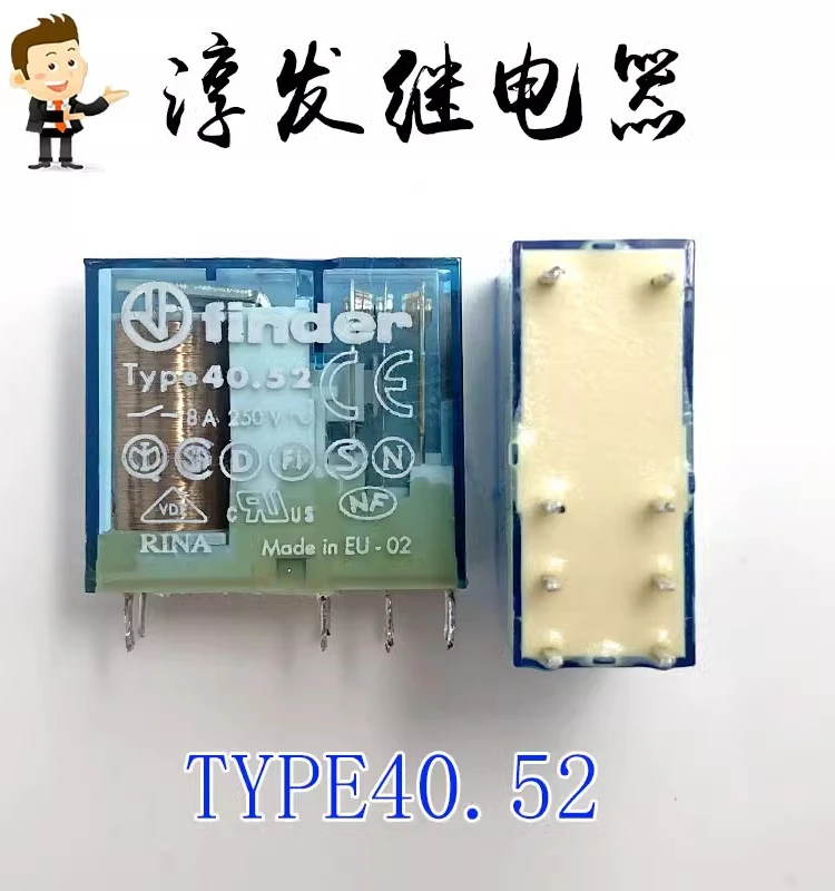 Free shipping  Type40.61S-24VDC TYPE40.52 0001-24VDC finder/ 8   10pcs  Please leave a message