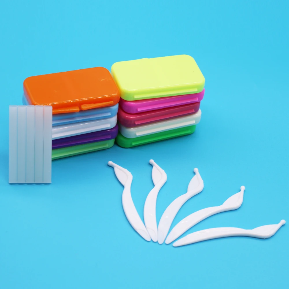 10 Flavors Orthodontic De Wax with 5 tools for Reducing Oral Discomforttal