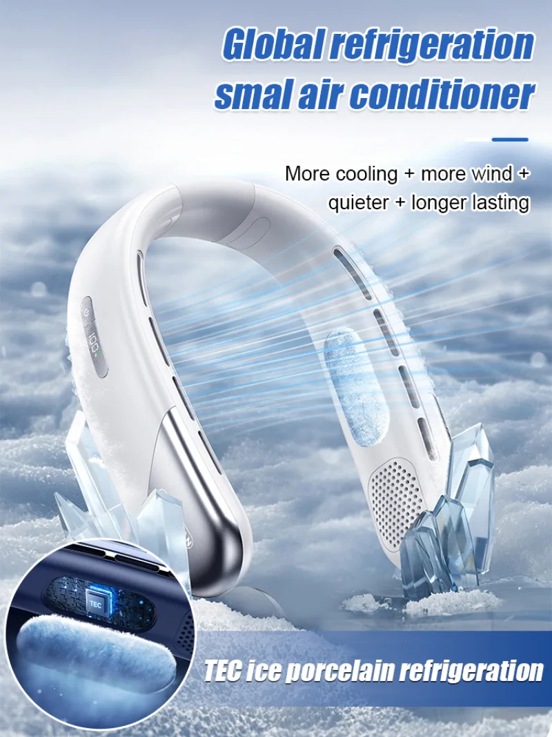 Small Electric Fan Portable Multifunction Handheld Mute Surround Mini Fan