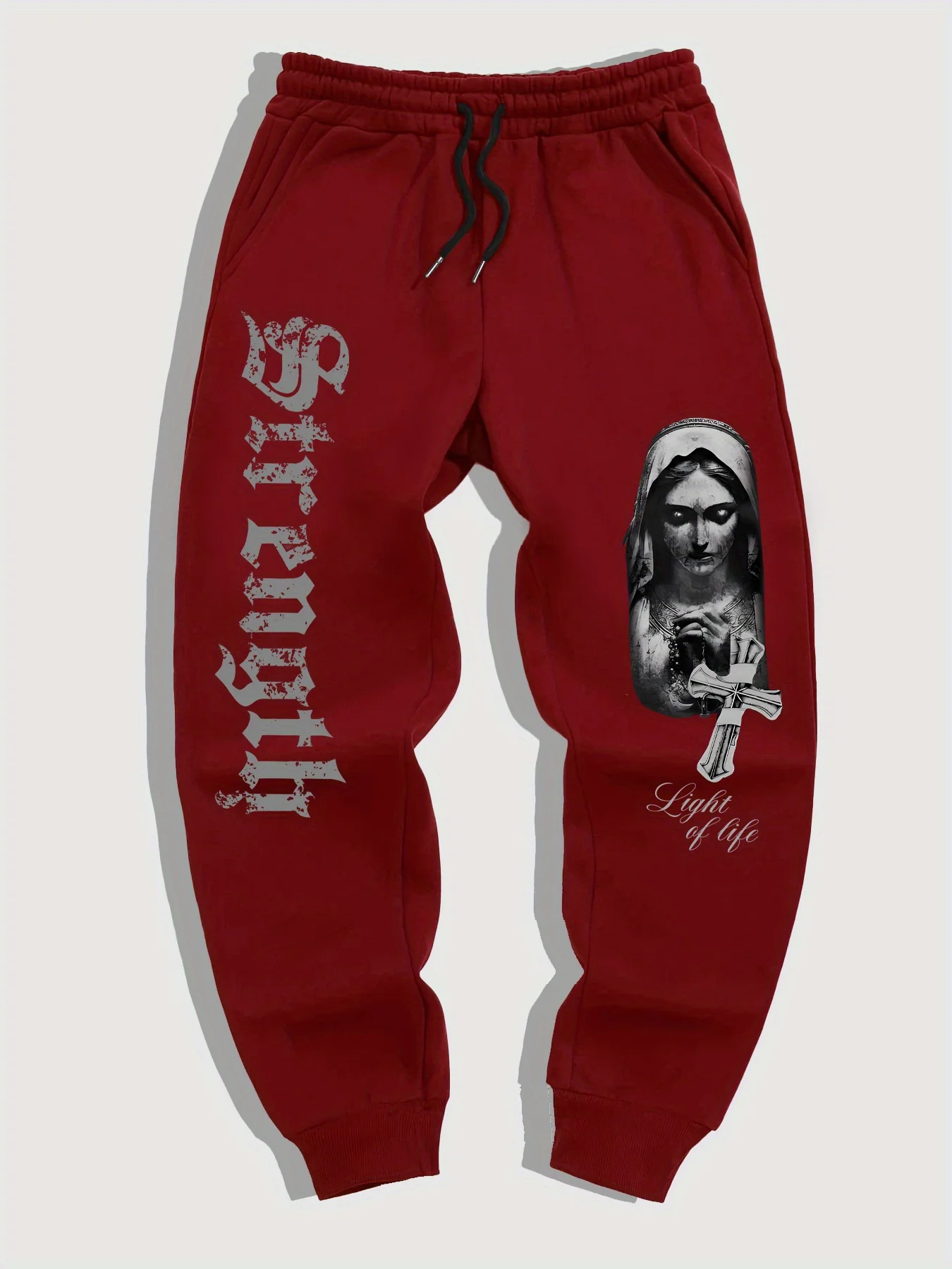 

New Jogging Pants Winter Casual Sport Pants Comfortable Pants Outdoor Sports Gothic Cross Print Autumn Fashion S-3XL