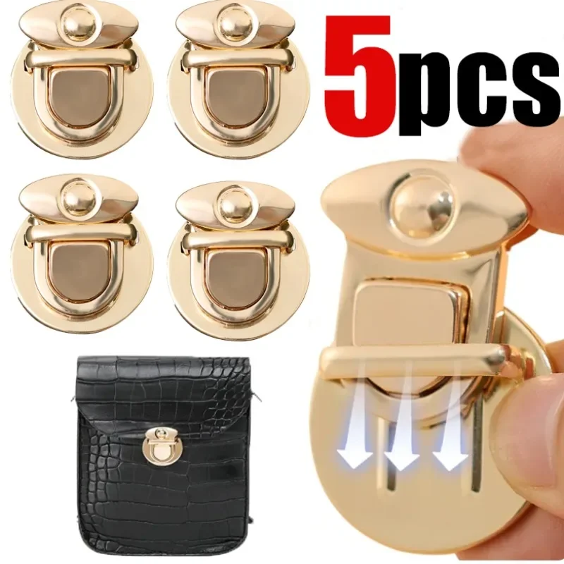 Metal Clasp Catch Buckles for Handbag Purse Totes Shoulder Bag Closures Snap Clasp DIY Craft Hardware Case Bags Accessories