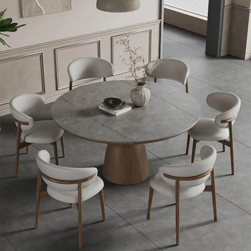 

Elegant Dining Tables Kitchen Table Rectangular Multifunction Home Furniture Extendable Free Shipping Muebles Round Service