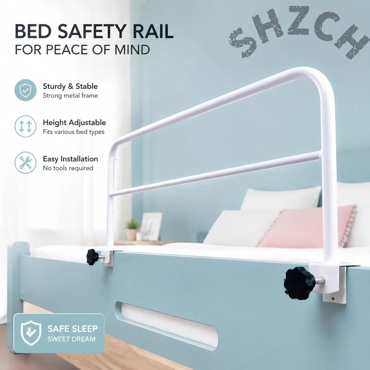 No punching bed fence guardrail，Student dormitory bedside heightened anti-drop guardrail ，Upper and lower bunk sleeping fence