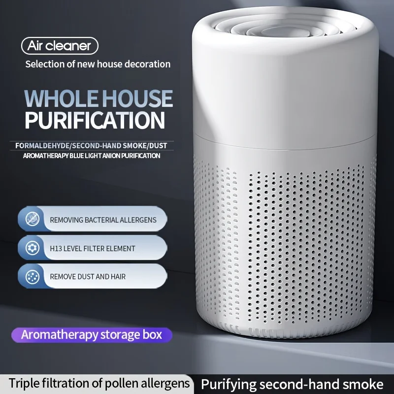 Xiaomi Small Air Purifiers House Portable Air Cleaner Odor Second-hand Smoke Removal  HEPA Filter Air Cleaners for Home Office