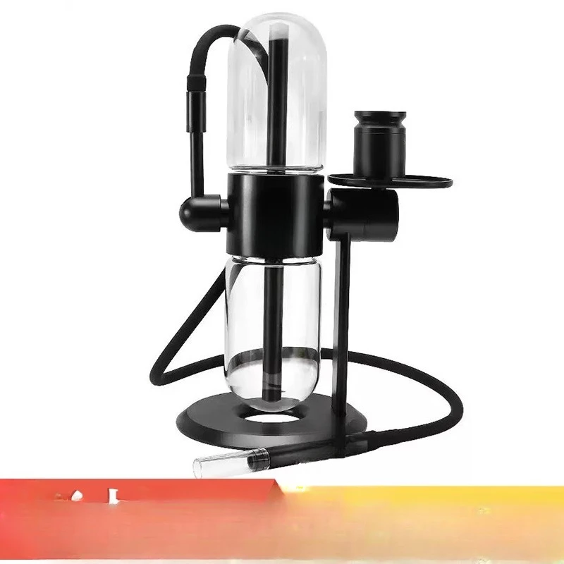 Arabian Gravity Hookah Set Rotating Glass Hookah