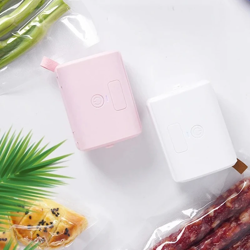 Máquina automática de sellado al vacío para el hogar, máquina de envasado de frescura alimentaria, sellador de plástico, compresor de vacío duradero, E