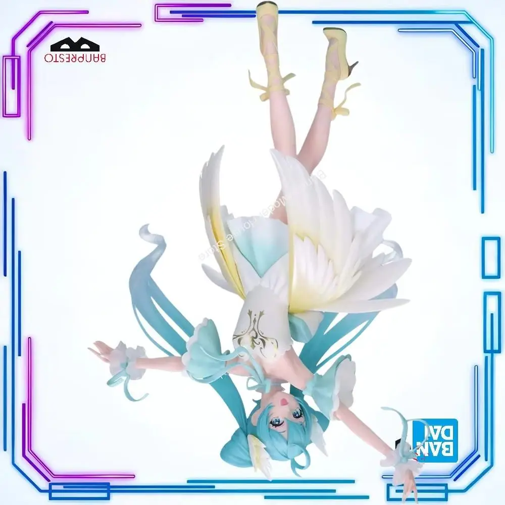 En stock, figurine de collection Bandai originale authentique Hatsune Miku Banpresto EVOLVE Classical Tuning Swan Lake Ver 20cm