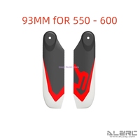 ALZRC Helicopter 3K Carbon Fiber Tail Blades 93MM for extreme 3D flight 550 600 Helicopter