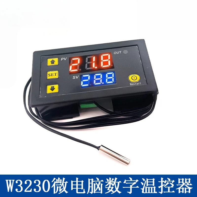 W3230 Digital Temperature Controller, High Precision Thermostat Module, Temp Control Switch, 12V 24V DC / AC220V Optional