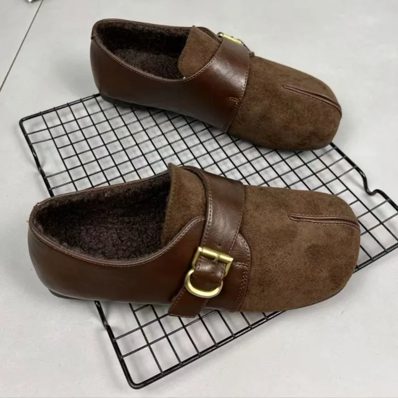 

Ретро туфли Мэри Джейн с раздельным носком для женщин, новинка весна-лето 2026, на мягкой подошве