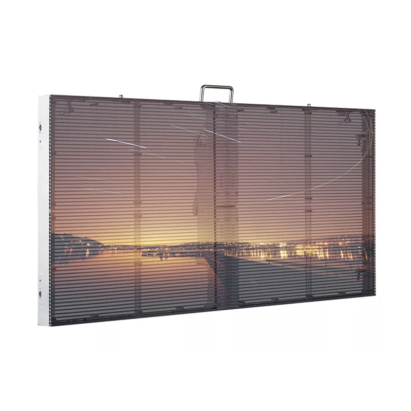 Ultradunne 90% hoogtransparante LED-displaypaneel hologram videowall glazen ramen transparant