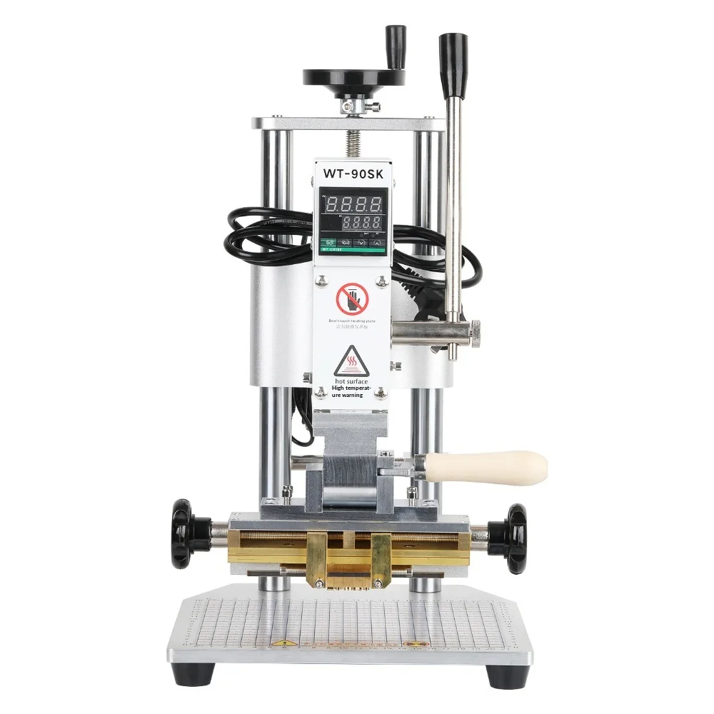 WT-90SK Quick Change Copper Die Multi-Function Hot Stamping Machine Flip Hot Stamping Fixture Embossing Tool