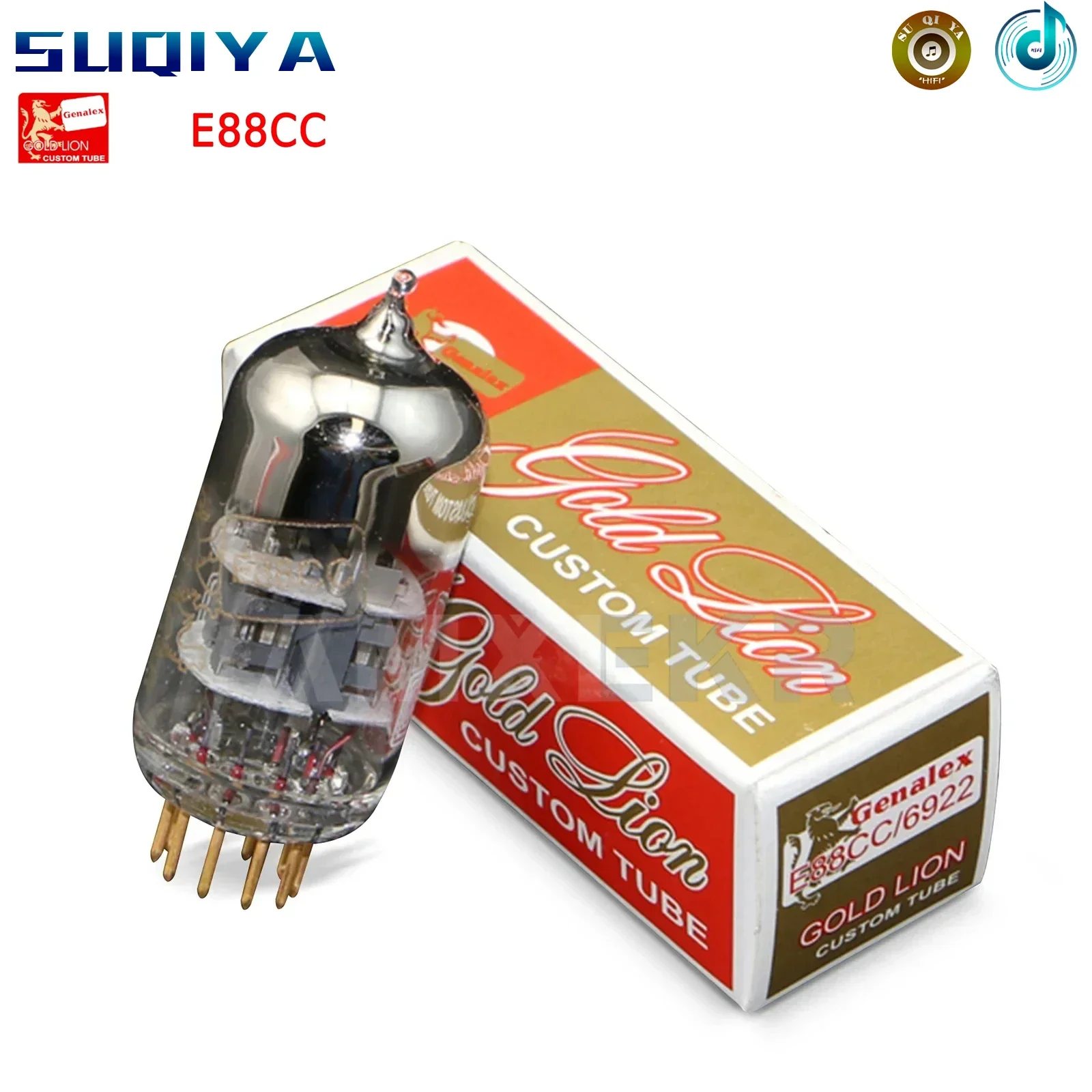 

SUQIYA-GOLD LION E88CC Electronic Tube Replacement E88CC/6922/6DJ8 Vacuum Tube Original Factory Precision Matching for Amplifier