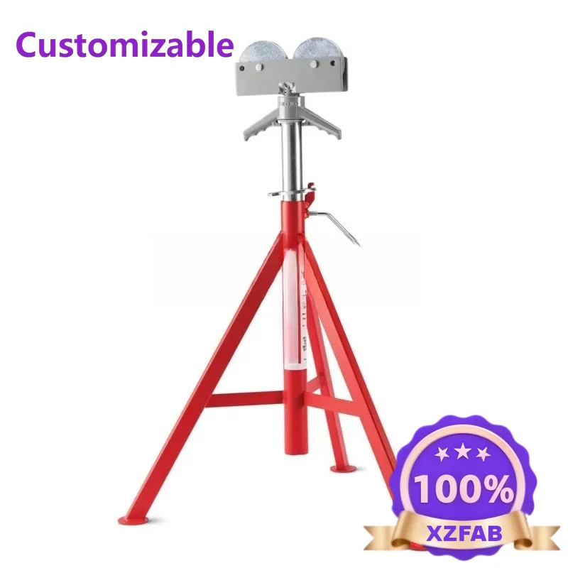 Factory Direct 2026 Pipe Support Stand with Nylon Wheels Adjustable Pipe Tool Stand RG1110A Max Pipe Capacity 900mm For Pipeline
